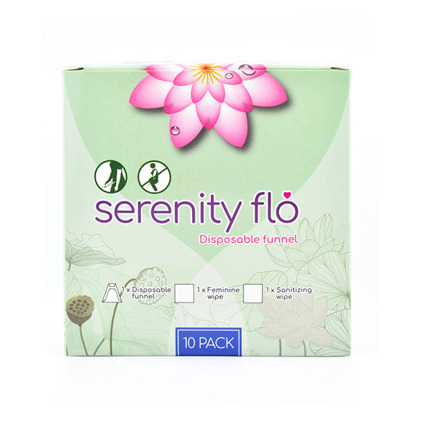 Serenity Flo women's disposable stand and pee funnel 10 pack set