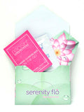 Each pack of Serenity flo stand and pee funnels come with a feminine wet wipe and a sanitary alcohol wet wipe